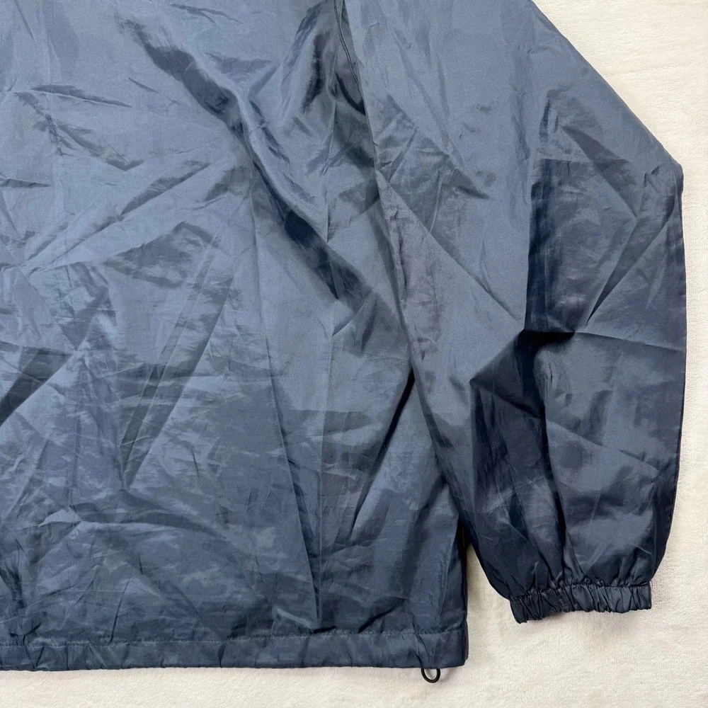 USA Olympics Windbreaker Jacket Mens XL Navy Blue Mesh Lined Full Zip Vintage